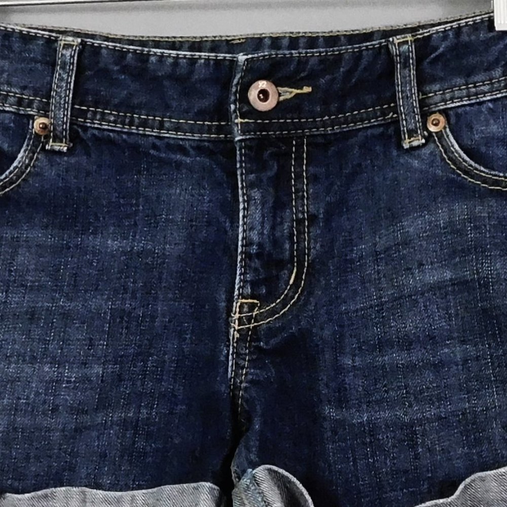 X2‎ Women Jean Shorts Dark Blue 10 - Picture 2 of 5